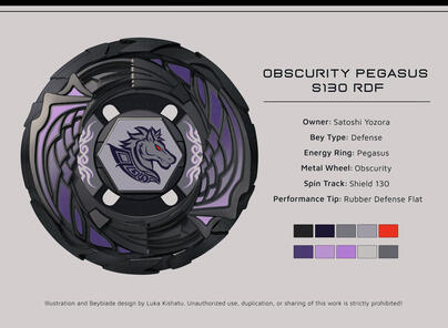 Example of a custom beyblade design.