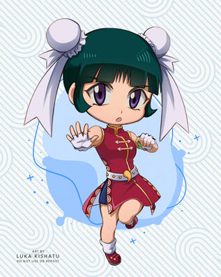 Example of a full body chibi.