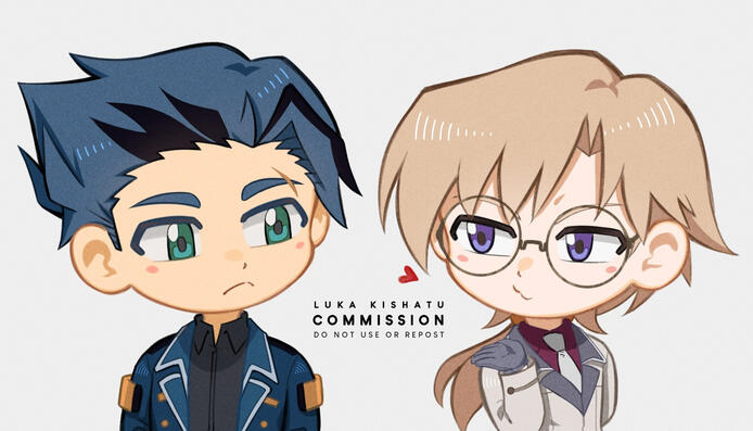 Example of a bust up chibi.